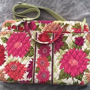 Vera Bradley laptop computer bag hello dahlia 17”